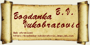 Bogdanka Vukobratović vizit kartica